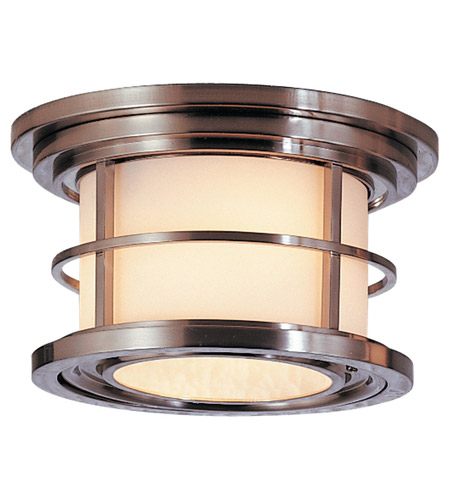 Feiss OL2213BS-LED Lighthouse LED 10 inch Brushed Steel Outdoor Flush Mount in Integrated LED