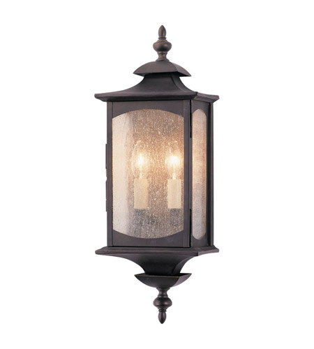 Feiss OL2601ORB Market Square 2 Light 19 inch Oil Rubbed Bronze Outdoor Wall Sconce
