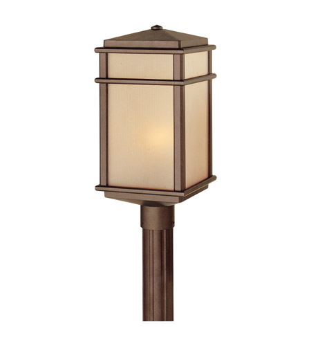 Feiss Mission Lodge LED Outdoor Post Lantern in Corinthian Bronze OL3408CB-LA