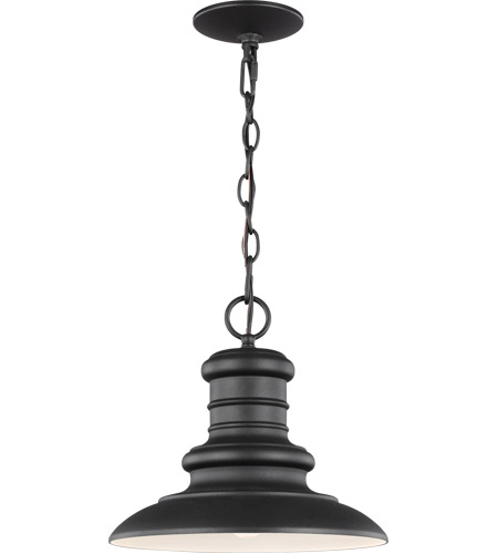 Feiss OL8904TXB Redding Station 1 Light 12 inch Textured Black Outdoor Hanging Lantern FS-OL8904TXB_ALT.jpg