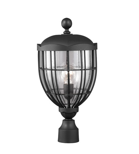 Feiss River North LED Outdoor Post Lantern in Textured Black OL9807TXB-LA