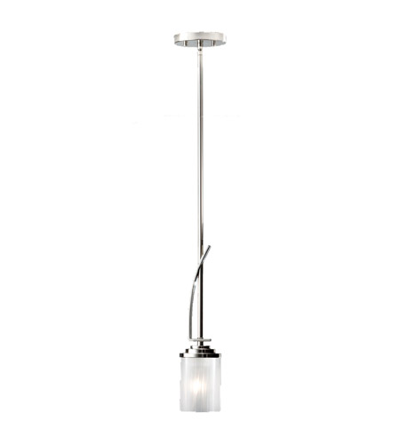 Feiss Finley 1 Light Mini Pendant in Polished Nickel P1217PN