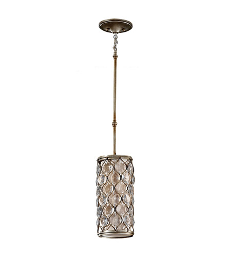 Feiss P1258BUS-F Lucia 1 Light 7 inch Burnished Silver Mini-Pendant Ceiling Light in Fluorescent