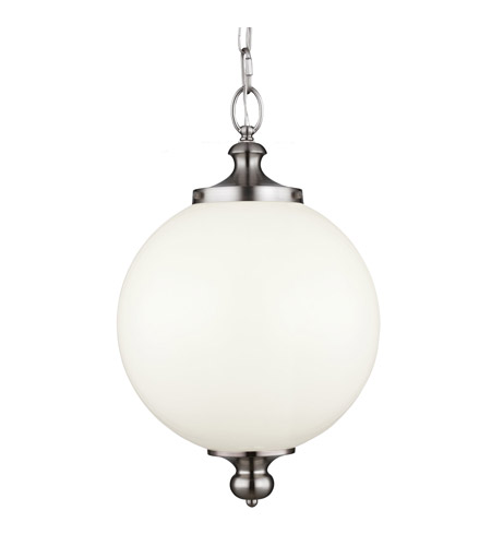 Feiss P1295BS-F Parkman 1 Light 12 inch Brushed Steel Pendant Ceiling Light in Fluorescent photo