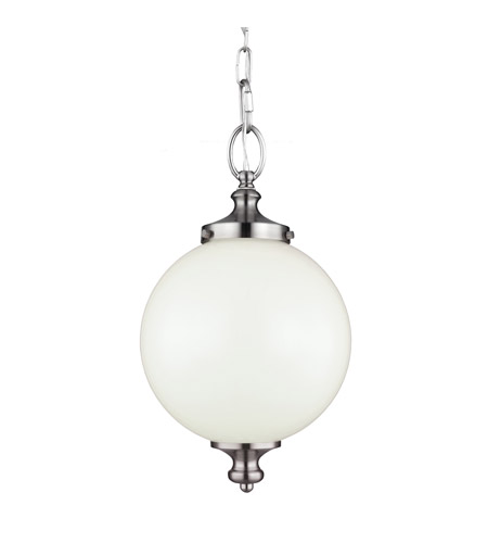 Feiss P1296BS-F Parkman 1 Light 9 inch Brushed Steel Mini-Pendant Ceiling Light in Fluorescent photo