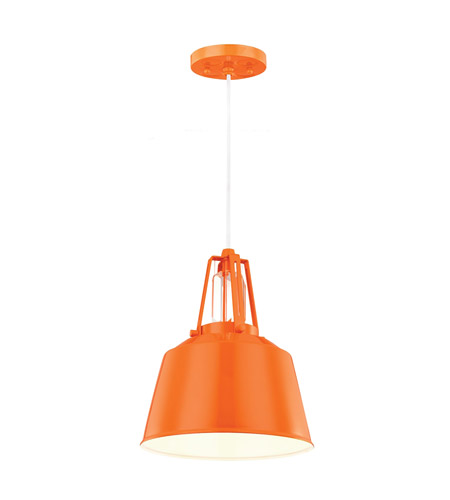 Feiss P1305SHOG-F Freemont 1 Light 9 inch Hi Gloss Orange Mini-Pendant Ceiling Light in Fluorescent