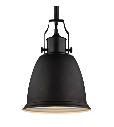 Feiss P1358ORB-LA Hobson LED 10 inch Oil Rubbed Bronze Pendant Ceiling Light in Screw-in LED photo