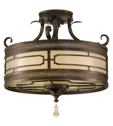 Feiss Parisienne Parlor Collection SF249FG Flush Mount Firenze Gold