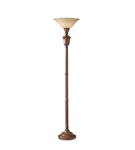 Feiss Signature 1 Light Torchiere in Chestnut Wash T1195CHTW