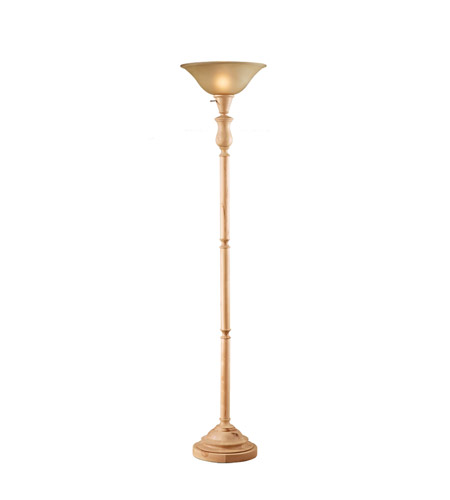 Feiss Signature 1 Light Torchiere in Natural Wood T1196NW