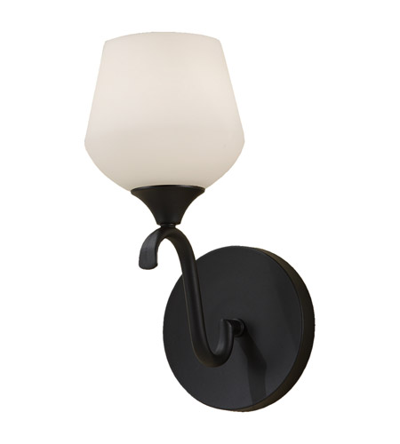 Feiss Merritt 1 Light Vanity Strip in Black VS18601-BK
