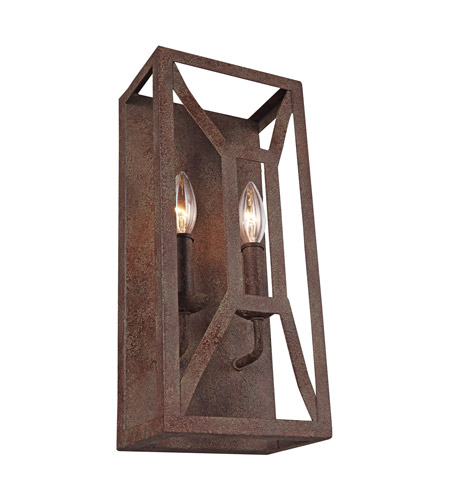 Feiss WB1865WI Marquelle 2 Light 7 inch Weathered Iron Vanity Light Wall Light 