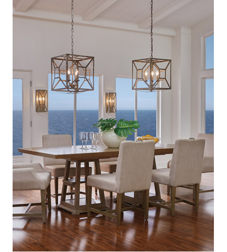 Feiss F3171/4DSGL Marquelle 4 Light 17 inch Distressed Goldleaf Chandelier Ceiling Light Marquelle-Chand-Wall-Dining.jpg