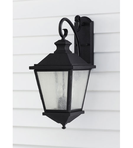 Woodside Hills 3 Light Outdoor Wall Lights in Black OL5702BK