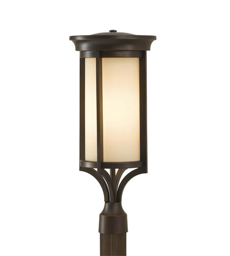 Feiss Merrill 1 Light Post Lantern in Heritage Bronze OLPL10207HTBZ OLPL10207HTBZ.jpg
