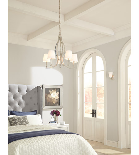 Feiss Pave 5 Light Chandelier in Polished Nickel F2967/5PN-F PAVE-CHAND-BEDROOM.jpg