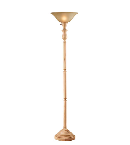 Feiss Signature 1 Light Torchiere in Natural Wood T1196NW T1196NW.jpg
