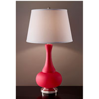 Feiss Kennedy 1 Light Table Lamp in Red and Brushed Steel 10183RD/BS 10183RD_BS.jpg thumb