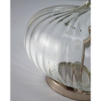 Feiss Signature 1 Light Table Lamp in Brushed Steel and Optical Ribbed Clear Glass 10256BS/ORG alternative photo thumbnail