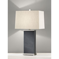 Feiss Phillipe 1 Light Table Lamp in Polished Nickel and Black Slate 9986PN/BKS 9986PN_BKS.jpg thumb