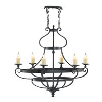 Feiss Kings Table 6 Light Chandelier in Antique Forged Iron F2277/6AF alternative photo thumbnail