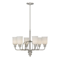 Feiss Parker Place 6 Light Chandelier in Brushed Steel F2373/6BS alternative photo thumbnail
