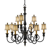 Feiss Maddalyn 9 Light Chandelier in Antique Brown F2453/6+3ANB thumb