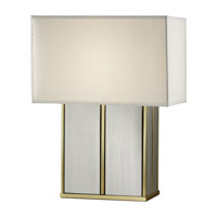 Feiss Sloane 1 Light Table Lamp in Polished Brass and Brushed Steel 9965PB/BS photo thumbnail
