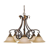Feiss Sonoma Valley 5 Light Chandelier in Aged Tortoise Shell F2075/5ATS photo thumbnail