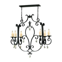 Feiss Kings Table 6 Light Chandelier in Antique Forged Iron F2278/6AF photo thumbnail