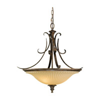 Feiss Somerset 3 Light Chandelier in British Bronze F2282/3BRB photo thumbnail