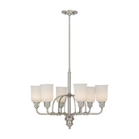Feiss Parker Place 6 Light Chandelier in Brushed Steel F2373/6BS photo thumbnail