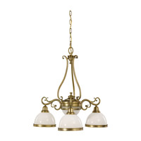 Feiss South Haven 5 Light Chandelier in Aged Brass F2408/3AGB photo thumbnail