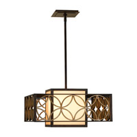 Feiss F2467/2HTBZ/PGD Remy 2 Light 21 inch Heritage Bronze and Parissiene Gold Pendant Ceiling Light photo thumbnail