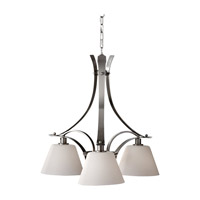 Feiss Spectra 3 Light Chandelier in Brushed Steel F2718/3BS photo thumbnail