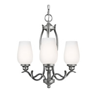 Feiss F3001/3HTSL-F Standish 3 Light 18 inch Heritage Silver Chandelier Ceiling Light in Fluorescent photo thumbnail
