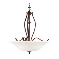 Feiss F3004/3ORBH-F Standish 3 Light 25 inch Oil Rubbed Bronze with Highlights Uplight Pendant Ceiling Light in Fluorescent photo thumbnail