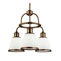 Feiss F3018/3AGB-F Hobson 3 Light 22 inch Aged Brass Chandelier Ceiling Light in Fluorescent photo thumbnail