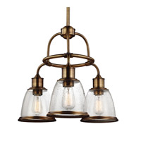 Feiss Hobson 3 Light Chandelier in Aged Brass F3020/3AGB-AL photo thumbnail