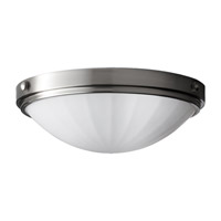 Feiss FM352BS-F Perry 2 Light 13 inch Brushed Steel Flush Mount Ceiling Light in Fluorescent photo thumbnail