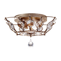 Feiss FM374BUS-F Leila 2 Light 14 inch Burnished Silver Flush Mount Ceiling Light in Fluorescent photo thumbnail