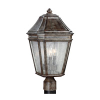 Feiss OL11308WCT Londontowne 3 Light 20 inch Weathered Chestnut Outdoor Post Lantern photo thumbnail