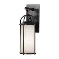 Feiss OL7604ES Dakota 1 Light 17 inch Espresso Outdoor Wall Sconce in Opal Etched Glass photo thumbnail