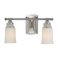 Feiss Parker Place 2 Light Vanity Fixture in Brushed Steel VS14302-BS photo thumbnail