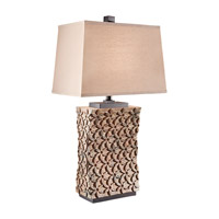 Feiss Surrey 1 Light Table Lamp in Pebble 10181PBL thumb