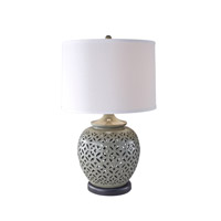 Feiss Trellis 1 Light Table Lamp in High Gloss Grey 10219HGG thumb