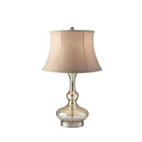 Feiss Signature 1 Light Table Lamp in Brushed Steel and Silver Luster Glass 10259BS/SLG thumb