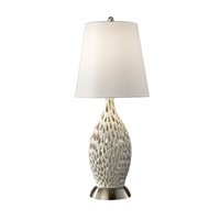 Feiss Neptune 1 Light Table Lamp in Coral with Porcelain 10275CWP thumb