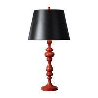 Feiss Gannon 1 Light Table Lamp in Scarlet 9764SC thumb