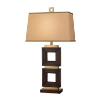 Feiss Independents 1 Light Table Lamp in Coffee Bronze With Mahogany 9879CBM thumb